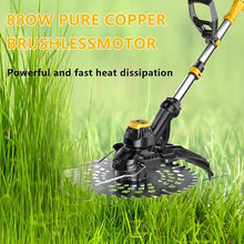 QYQCXGL Cordless Lawn Edger and Trimmer | 3CM Cutting Diameter | 5 Adjustable Angles | 52dB Ultra Quiet for Morning Gardening,2batteries