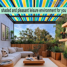 ZMNXAS 90% Colorful Rainbow Shade Cloth with Grommets,Blocking Mesh Tarp,Plants Shade Net Cover,Garden Shade Net,Sunblock Shade Sails,Outdoor Sun Protection for Patio Garden Pergola(30x98ft(9x30m))
