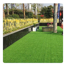 Indoor Outdoor Pet Faux Synthetic Grass Rug Carpet, Deluxe Realistic Artificial Grass Turf, Drainage Holes/Rubber Backing, for Garden Backyard Patio Balcony (4x15m/13.1x49.2ft)