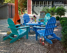Polywood PWS119-1-PB Classic Adirondack 5-Piece Conversation Set, Pacific Blue