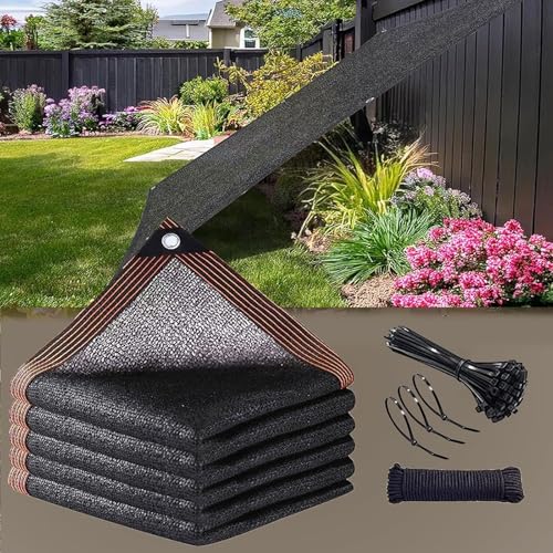 ZMNXAS Sun Shade Sail Rectangle Sun Shade Sails Canopy Outdoor Sunshades Sand UV Block Cover Shade Cloth for Patio Backyard Garden Deck Lawn(44X12m(144x39ft))