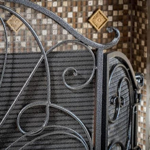 Fireplace Screen Fireplace Screen, Living Room Fireplace Screen, Black Fire Protection Fire Screen