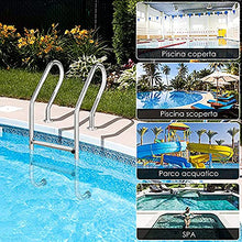 Etsuosy Pool Ladder 304 Stainless Steel, 2-Step Inground Swimming Pool Ladder with Anti-Slip Steps, 20 x 9 x 54 Inches, 440 lbs Load Capacity