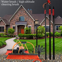 SHENUZ Water Fed Pole Kit Window Cleaning Pole Water Fed Telescopic Brush/Cleaning Photovoltaic and Solar Panels, Solar Panel Cleaning System,24FT/7.2M