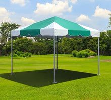 TentandTable 10' x 10' Premium West Coast Frame Tent with Green White Top