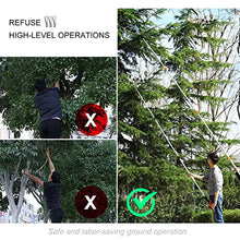 Extendable Tree Pole Pruner, 5.4m-7.2m Professional Telescopic Tree Pruners With Sk5 Cutting Blade Pole Saw Lopper Long Reach Pole Pruning Saw, 2 In 1 Extendable Gardening Tool,18ft/5.4m