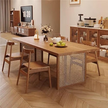 HEAIQI Coffee Table Solid Wood Dining Table Home Rectangular Large Living Room Study Desk