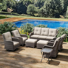 Joyside 8-Piece Wicker Patio Furniture Set Beige