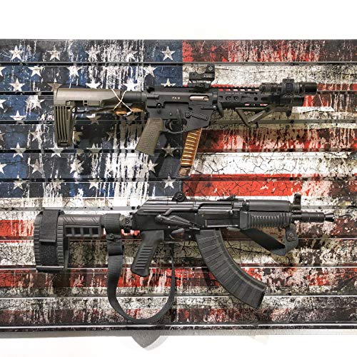 Hold Up Displays Gun Rack Slatwall Rifle and Pistol Modular Display System HD93-F