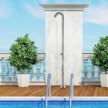 UMJIGF Outdoor Shower Station, Portable Free-Standing Shower Fixture with Big Nozzle - Ideal for Camping, Poolside, and Beach House Use,Small Nozzle