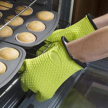 UOHLCX HBJWOV Silicone Glove With Lanyard Kitchen Grilling Gloves Oven Mitt Heat Resistant Non-slip Cooking BBQ Grill Baking