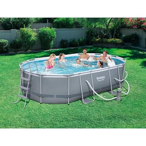 Bestway Power Steel Oval Frame Pool Set Multi