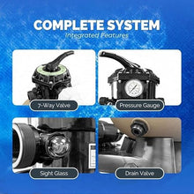 16 in Above Ground Pool Sand Filter System w/Dual Speed Pump for Swimline