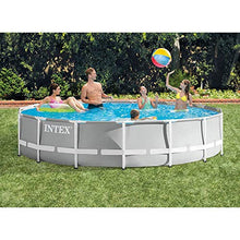 Intex Prism Frame Above Ground Pool Set with Accessories Blue