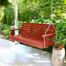 Highwood Weatherly Porch Swing 5 Feet, Rustic Red