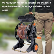 Garden Hose Reel Hose Reel Cart With Wheels, Portable Hose Reel, Garden Hose Holder With Storage Design