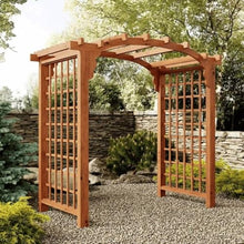 Keystone Amish Co. Georgetown Pressure Treated Pine Arbor, 6-Foot, Charcoal Stain