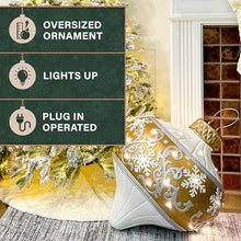 Fraser Hill Farm 28.75-in. Prelit Vintage Ornament Statue with LED Lights, 3D Light up Resin Decoration for Indoor or Outdoor Display, Christmas Decor for Living Room, Yard, Porch