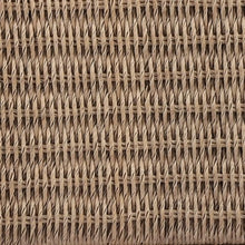 Seeheool Set of 3 Outdoor Acacia Wood Patio Chairs, Light Brown PE Wicker Woven Armchairs with Beige Cushions