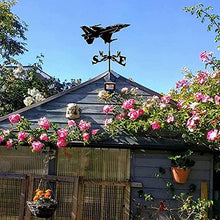 Weathervane Metal for roof Garden Yard Metal Weathervane with Wind Direction Indicator Metal Bracket Weather Vane for Outdoor Farm Yard Garden Weathervanes