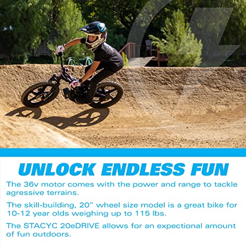 STACYC Brushless 20eDRIVE Electric Balance Bike for Kids Blue