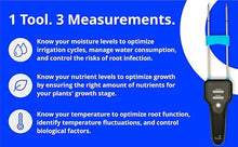 Bluelab Pulse Meter - Handheld Digital Soil Meter Measures Nutrients (TDS), Moisture & Temperature directly from the Root Zone - Grow Healthier Plants with Fast, Accurate Measurements