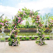 IBOWZ Metal Garden Arch Garden or Wedding Arch Arbor, Decorative Metal Garden Arbor, Heavy Duty Garden Arch, Easy to Assemble, Backyard, Garden, Bridal Party & Wedding Decoration,White, Black