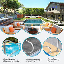 DMCHENGMA Swimming Pool Hand Rail with Installation kit - Easy Mount Non-Slip Pool Safety Products Hand Grab Rail (2 PCS), 31.5x10.6x31.5 in