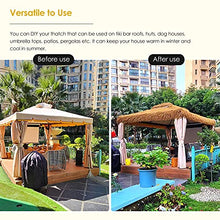 YXXSDP Patio Roof Cover Thatch Artificial, Simulation Thatch Runner Roll Tiki Bar Huts Grass Skirting Roofing, for Outdoor Garden Patio Umbrella Covers (Size : WxL 1x11.5m/3.3x37.2ft)