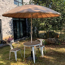 JOMRTS Parasol Garden 2.7M/8.9Ft Large Parasol Umbrella with Push Button Tilt and Crank,for Backyard Beach Pool Market,Uv Protection Round Outdoor Table Umbrella