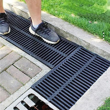Drain Grate Drainage Cover Removable Sewer Drainage Grate, Outdoor Resin Drain Filter Trench Channel Grate, Rectangle Resin Drain Strainers Grid