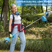 Cordless String Trimmer Household Portable Electric Lawn Mower Multifunctional Garden Trimmer 48V/6Ah 12Ah 20Ah Cordless Weeder 800W Motor Power (Specification: 48V/12A) (48V/6A)