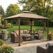 Garden Winds Heavy Duty Reinforced RipLock 500 Replacement Canopy Top Cover Compatible with Kingsbury 10’ x 13’ Gazebo Model GZ584 - Beige