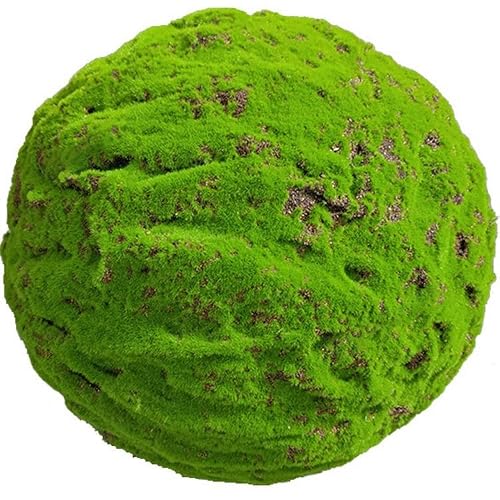 Green Artificial Moss Balls, Handmade Sphere Moss Hanging Balls for DIY Wedding Party Home Hotel Decoratio, Hangin Plants Landscape Landscaping Ball (Color : Diameter: 45cm/17.71in, Size : 1pcs)
