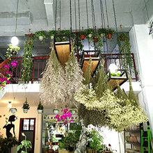 KAJIAO Industrial Wine Racks Bottle Holder Ceiling Creative Plant Railing Shelf with Solid Wood Board and Iron Frame, Hanging Flower Pot Rack Storage Stand for Bar Flower Shop Balcony(60x25x15CM)