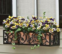 Windowbox 72in. French Quarter Aluminum Window Box Cage Black