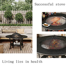 Yufenj Campfire Set, Wood Burning Pit, Patio Fire Pit, Wood Burning with Mesh Spark Screen, Campfire Outdoor Fire Pit, Poker with Fireplace