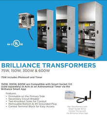 SPW Brilliance BRI-XFORMER-600 Low Voltage 600 Watt Multi-Tap Transformer Stainless Steel