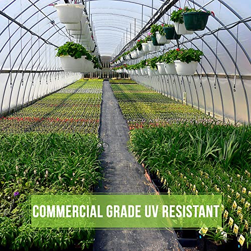 Grow1 Clear Woven Greenhouse Plastic Film 9 Mil UV Cover 50' x 100' Roll