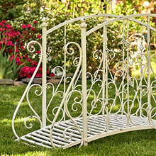 Zaer Ltd. Metal Garden Bridge Paris-1968 (Antique White)