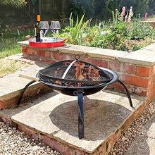 Garden Fire Pit Outdoor Party BBQ Fire Pit with Stick Winter Heating Furnace Charcoal Fireplace Brazier Burning Stove BBQ Grill