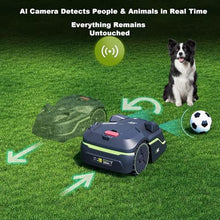 Cordless Robotic Lawnmower, Recommended for lawns up to 800 m², 360° AI & LiDAR 3D Mapping, 5 cm Edge Cutting, pet-Friendly, All-Terrain, efficient U-Shaped Mowing Pattern