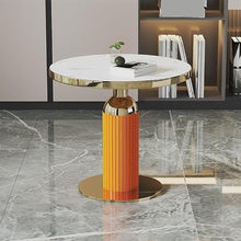 CHmrfvqtus Couch Side Table Home Luxury Stone Slab Coffee Table & Side Nordic-Style Round Reception for Living Room