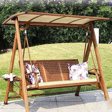 uhyOHF Outdoor Garden Swing Solar Rocking Chair Hammock Porch Swing Garden Swing Chair Canopy Swing Suitable for Garden Pool Side (A