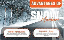 Polar Snow Products 2000 Pack 48 Inch Driveway Markers with 12" Install Drill Bit Orange