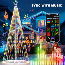 Curoee Christmas Light Show Set, 20ft Prelit Christmas Tree, Smart Snowflake Lights, LED Christmas Lights App Control & Music Sync for Party Wedding Christmas Decorations Gifts
