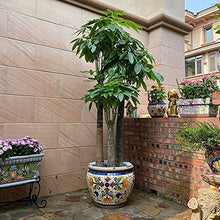 FAFACAI Creative Characteristic Mexico Color Ceramics Large Flower Pot Outdoor Plant Pot Villa Patio Process Container Outdoor Garden for Villa Corridor Aisle Colorful Planter Garden (35 * 32cm)