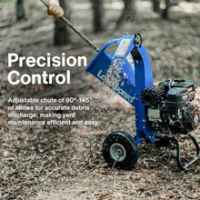 Landworks Mini Wood Chipper Shredder Mulcher Heavy Duty 7HP Compact Design 3" Inch Max Capacity
