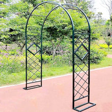 GFSGHZZ Black Metal Garden Trellis 220Cm Sturdy Rose Climbing Trellis for Climbing Plants Outdoor Trellis Pergola for Pathways/Entrances Strong Tubular Support,Green-L300Xh220Xw40M