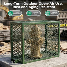 HESMAX Backflow Preventer Security Cage, 44.37" L×13.39" W×24.02" H, Weather Resistant Steel Security Cover for Irrigation Systems, Outdoor Anti-Theft Backflow Protector with Dry/Wet Anchors & Locks